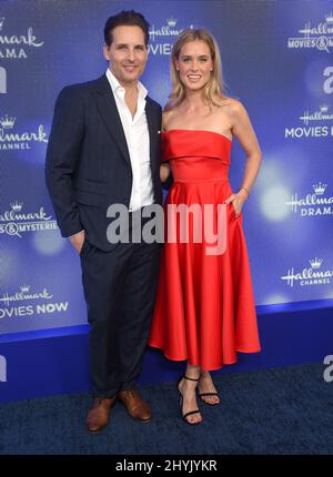 Peter Facinelli et Lily Anne Harrison arrivent à la chaîne Hallmark et Hallmark Movies & Mystères été 2019 TCA à la résidence privée le 26 juillet 2019 à Beverly Hills, CA. Banque D'Images