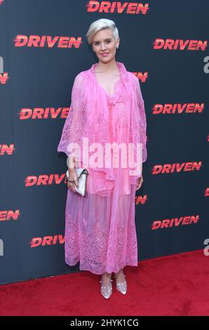 Maggie Grace assiste à la première de Driven, à Los Angeles, Californie Banque D'Images