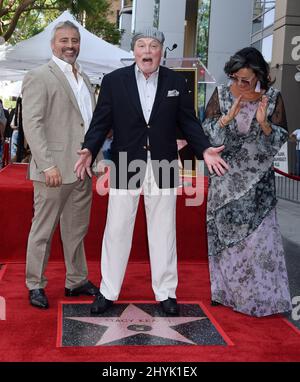 Stacy Keach, Matt LeBlanc et Malgosia Tomassi Keach au Stacy Keach Hollywood Walk of Fame de Los Angeles Banque D'Images