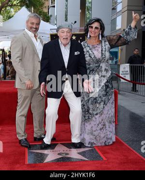 Stacy Keach, Matt LeBlanc et Malgosia Tomassi Keach au Stacy Keach Hollywood Walk of Fame de Los Angeles Banque D'Images