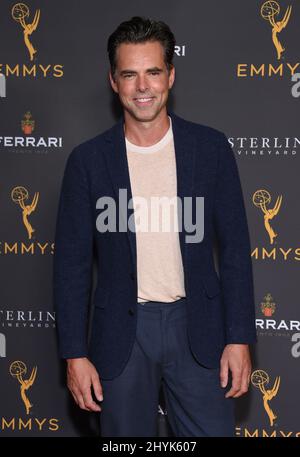 Jason Thompson arrive à la réception du groupe de pairs de la programmation de jour à la Television Academy le 28 août 2019 à North Hollywood, aux États-Unis. Banque D'Images