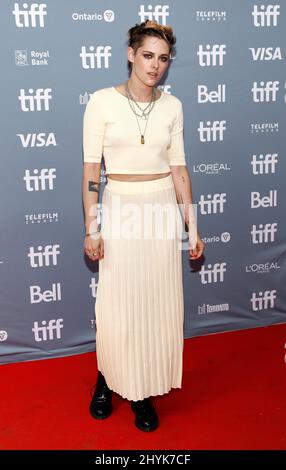 Kristen Stewart arrive à la conférence de presse de 'Seberg' pendant le Festival international du film de Toronto 2019 Banque D'Images