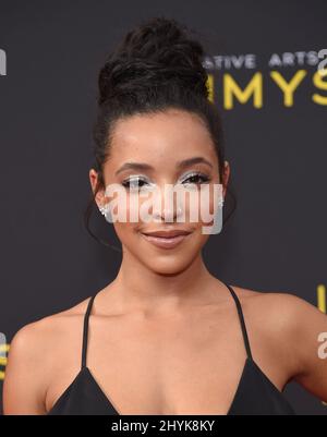 Tinasha aux Creative Arts Emmy Awards 2019 qui se sont déroulés au Microsoft Theatre le 14 septembre 2019 à Los Angeles, en Californie. Banque D'Images