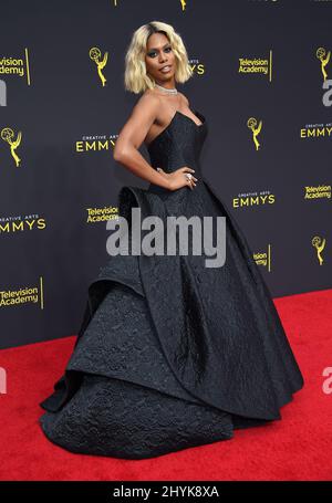 Laverne Cox aux Creative Arts Emmy Awards 2019 qui se tiennent au Microsoft Theatre Banque D'Images