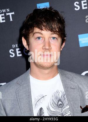 Alex Sharp assiste au Derren Brown : soirée d'ouverture de Secret Broadway - arrivées au Cort Theatre Banque D'Images