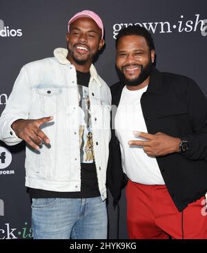 Trevor Jackson et Anthony Anderson arrivent à l'événement ABC « Embrace Your Ish » aux Goya Studios le 17 septembre 2019 à Hollywood, Californie. Banque D'Images