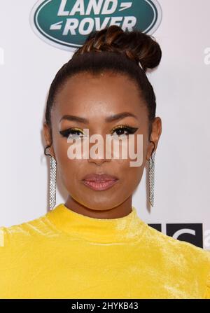 Melanie Liburd au BAFTA Los Angeles 2019 et à la BBC America TV Tea Party tenue à l'hôtel Beverly Hilton le 21 septembre 2019 à Beverly Hills, CA. Banque D'Images