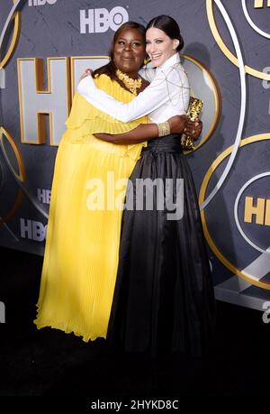 Rhetta et Jackie Tohn assistent à la fête de l'Emmy de 2019 organisée au Pacific Design Center de Los Angeles, Californie Banque D'Images