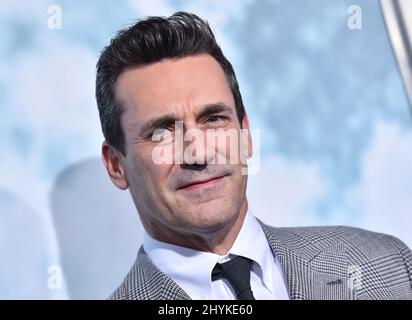 Jon Hamm arrive à la Préméire de Los Angeles au théâtre Zanuck le 25 septembre 2019 à Los Angeles, en Californie. Banque D'Images