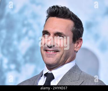 Jon Hamm arrive à la Préméire de Los Angeles au théâtre Zanuck le 25 septembre 2019 à Los Angeles, en Californie. Banque D'Images