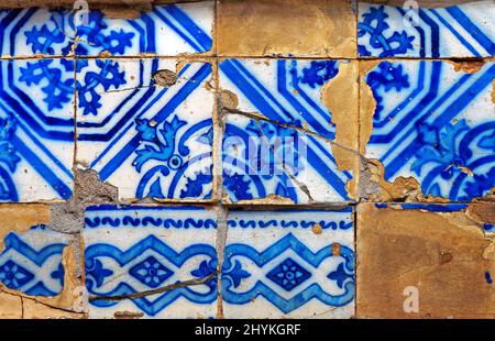 Ancien modèle de tuiles à Ouro Preto, Brésil Banque D'Images