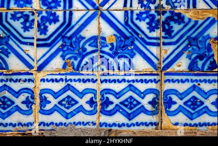 Ancien modèle de tuiles à Ouro Preto, Brésil Banque D'Images