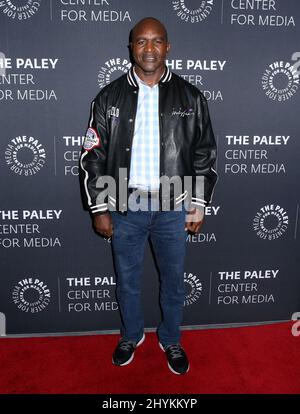 Evander Holyfield participe au succès en affaires et dans la vie : Frank A. Bennack Jr. De Hearst en conversation avec Gayle King au centre Paley pour les médias le 16 octobre 2019 à New York City, NY Banque D'Images