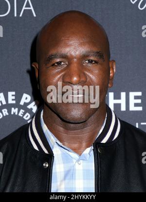 Evander Holyfield participe au succès en affaires et dans la vie: Frank A. Bennack Jr. De Hearst en conversation avec Gayle King au Paley Centre Banque D'Images