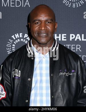 Evander Holyfield participe au succès en affaires et dans la vie: Frank A. Bennack Jr. De Hearst en conversation avec Gayle King au Paley Centre Banque D'Images