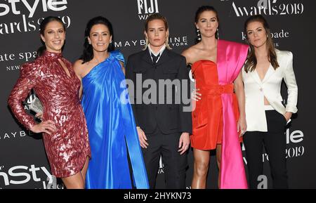 Carli Lloyd, Ali Krieger, Ashlyn Harris, Alex Morgan et Kelley O'Hara lors des InStyle Awards 5th qui se sont tenus au Getty Center le 21 octobre 2019 à Los Angeles, en Californie. Banque D'Images