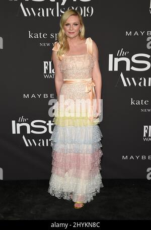 Kirsten Dunst lors des InStyle Awards 5th qui se tiennent au Getty Center le 21 octobre 2019 à Los Angeles, CA. Banque D'Images