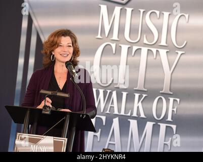 Amy Grant assistait à la cérémonie d'initiation au Music City Walk of Fame qui s'est tenue au Music City Walk of Fame Park Banque D'Images