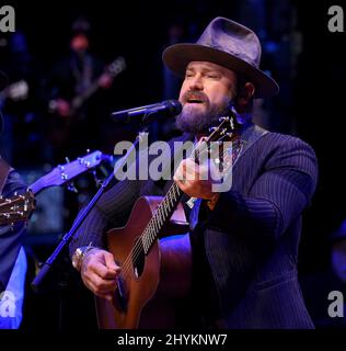 Zac Brown assistait à la cérémonie du Temple de la renommée des musiciens 2019 et au concert d'induction qui se tiennent au Schermerhorn Symphony Center de Nashville, TN. Banque D'Images