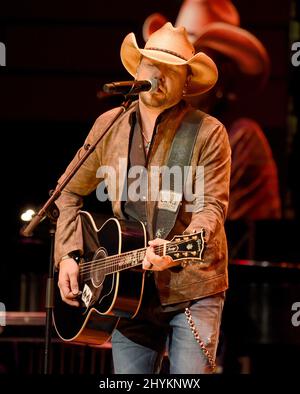 Jason Aldean assiste à la cérémonie et au concert d'induction du Temple de la renommée des musiciens 2019 qui se tiennent au Schermerhorn Symphony Centre de Nashville, Tennessee. Banque D'Images