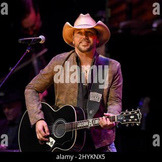 Jason Aldean assiste à la cérémonie et au concert d'induction du Temple de la renommée des musiciens 2019 qui se tiennent au Schermerhorn Symphony Centre de Nashville, Tennessee. Banque D'Images