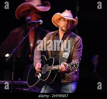 Jason Aldean assiste à la cérémonie et au concert d'induction du Temple de la renommée des musiciens 2019 qui se tiennent au Schermerhorn Symphony Centre de Nashville, Tennessee. Banque D'Images