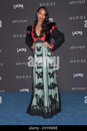 Zoe Saldana au Gala Art + film 2019 de LACMA qui s'est tenu au LACMA le 2 novembre 2019 à Los Angeles, CA. Banque D'Images