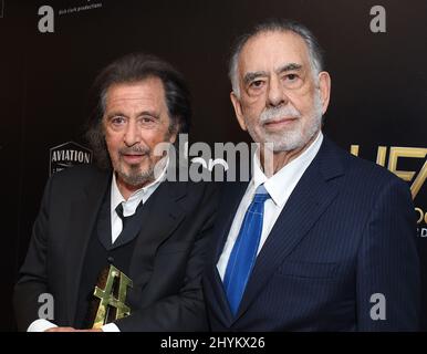 Al Pacino et Francis Ford Coppola à l'édition 23rd des « Hollywood film Awards », qui ont eu lieu à l'hôtel Beverly Hilton le 3 novembre 2019 à Beverly Hills, en Californie. Banque D'Images