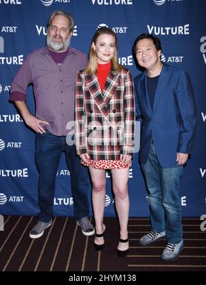 DaN Harmon, Gillian Jacobs et Ken Jeong au Vulture Festival Los Angeles 2019 qui s'est tenu à l'hôtel Hollywood Roosevelt le 10 novembre 2019 à Hollywood, Californie. Banque D'Images