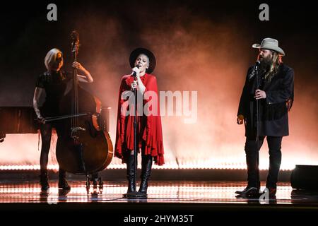 Pink et Chris Stapleton aux prix annuels 53rd de la Country Music Association, organisés par Carrie Underwood et Dolly Parton et Reba McEntyre, et tenus au Bridgestone Arena le 13 novembre 2019 à Nashville, Tennessee. Banque D'Images