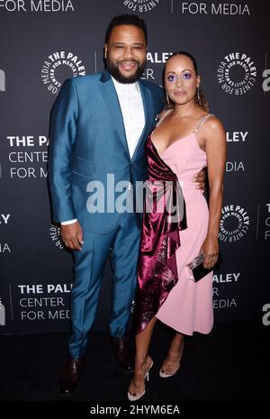Anthony Anderson et essence Atkins au Paley Center for Media's 'The Paley Honors: A Special Tribute to Television's Comedy Legends' qui s'est tenu à l'hôtel Beverly Wilshire le 21 novembre 2019 à Beverly Hills, Californie. Banque D'Images