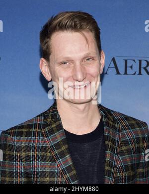 Tom Harper assiste à une première des Aeronautes à New York Banque D'Images
