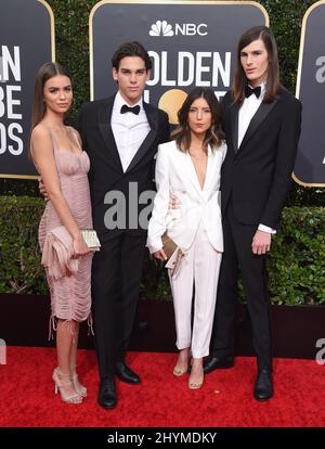 Paris Brosnan, Dylan Brosnan lors des Golden Globe Awards 77th qui ont eu lieu à l'hôtel Beverly Hilton le 5 janvier 2020 à Beverly Hills, Los Angeles. Banque D'Images