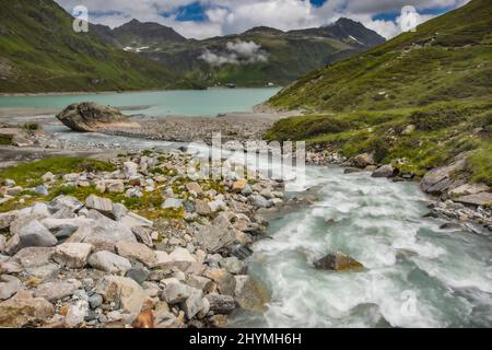 lac Vermuntsee, Autriche, Vorarlberg Banque D'Images