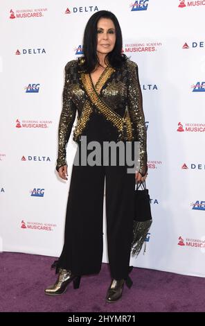 Maria Conchita Alonso assistant à la personne de l'année MusiCares honorant Aerosmith, tenue à Los Angeles, Californie Banque D'Images