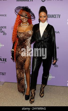 A'Ziah King, Taylus Paige à la première de 'Zola' lors du Sundance film Festival 2020 qui s'est tenu au théâtre Eccles le 24 janvier 2020 à Park City, Utah. Banque D'Images