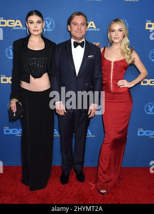 Cambrie Schroder, Rick Schroder et Faith Schroder lors des Prix annuels 72nd de la Guilde des directeurs d'Amérique, qui ont eu lieu au Ritz Carlton le 25 janvier 2020 à Los Angeles, en Californie. Banque D'Images