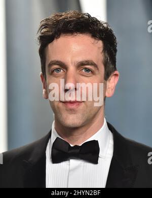 BJ Novak participant à la Vanity Fair Oscar Party 2020 qui s'est tenue au Wallis Annenberg Center for the Performing Arts à Beverly Hills, Californie Banque D'Images