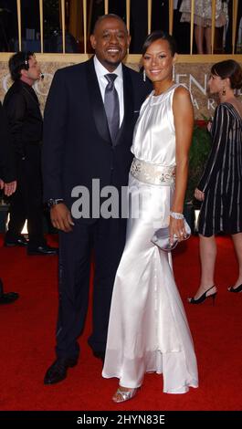 Forest Whitaker et sa femme Keisha assistent aux Golden Globe Awards 64th à Beverly Hills. Photo : presse britannique Banque D'Images