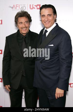 Andy Garcia assiste à Al Pacino, récompensé par le prix annuel de l'excellence de la vie de l'AFI 35th, qui s'est déroulé au Kodak Theatre à Hollywood. Photo : presse britannique Banque D'Images