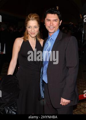 Lou Diamond Phillips et Ivanne Boisnier assistent aux Prix annuels 58th de la Guilde des directeurs à Century City. Photo : presse britannique Banque D'Images