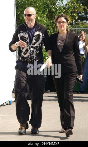 DANIEL DAY LEWIS ET REBECCA MILLER ASSISTENT AUX 2003 PRIX DE L'ESPRIT INDÉPENDANT À SANTA MONICA BEACH, CALIFORNIE. IMAGE : PRESSE BRITANNIQUE Banque D'Images