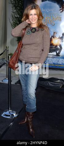 Rita Wilson participe à la première mondiale de 'Lemony Snicket's A Series of malheureux Events' à Hollywood. Photo : presse britannique Banque D'Images