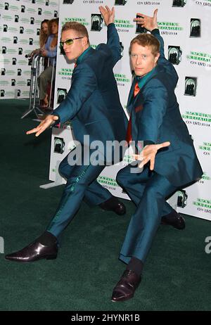 NEIL ET ADRIAN RAYMENT PARTICIPENT À LA SOIRÉE DE LANCEMENT MONDIAL DE DVD « THE MATRIX RELOWRED » EN CALIFORNIE. IMAGE : PRESSE BRITANNIQUE Banque D'Images