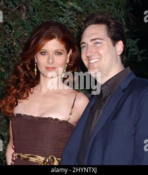 Debra Messing et Daniel Zelman assistent à la première « Open Season » de Los Angeles. Photo : presse britannique Banque D'Images