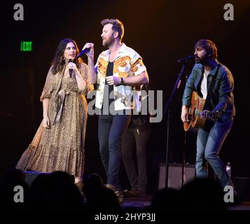 Lady Antebellum, Hilary Scott, Charles Kelley et Dave Haywood ont participé au déjeuner du Big machine Label Group lors du Country radio Seminar 2020 qui s'est tenu à l'Omni Nashville le 20 février 2020 à Nashville, TN. Banque D'Images