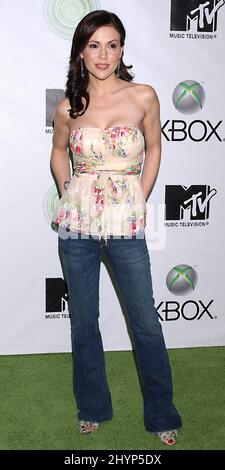 Alyssa Milano participe à la fête « Next Generation Xbox Revealed » à Hollywood. Photo : presse britannique Banque D'Images