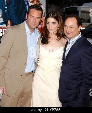 Matthew Perry, Amanda Peet et Kevin Pollak assistent à la première mondiale « The Whole Ten yards » au Grauman's Chinese Theatre, Hollywood. Photo : presse britannique Banque D'Images