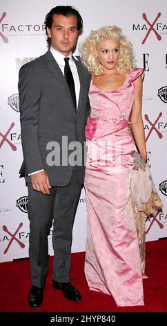 Gwen Stefani et Gavin Rossdale assistent à la première « The Aviator » à Los Angeles. Photo : presse britannique Banque D'Images