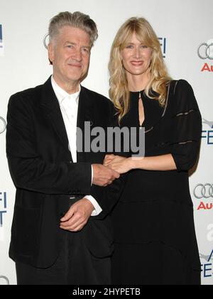 David Lynch et Laura Dern assistent à la projection « Inland Empire » au Pavillon AFI Fest Village/Audi. Photo : presse britannique Banque D'Images